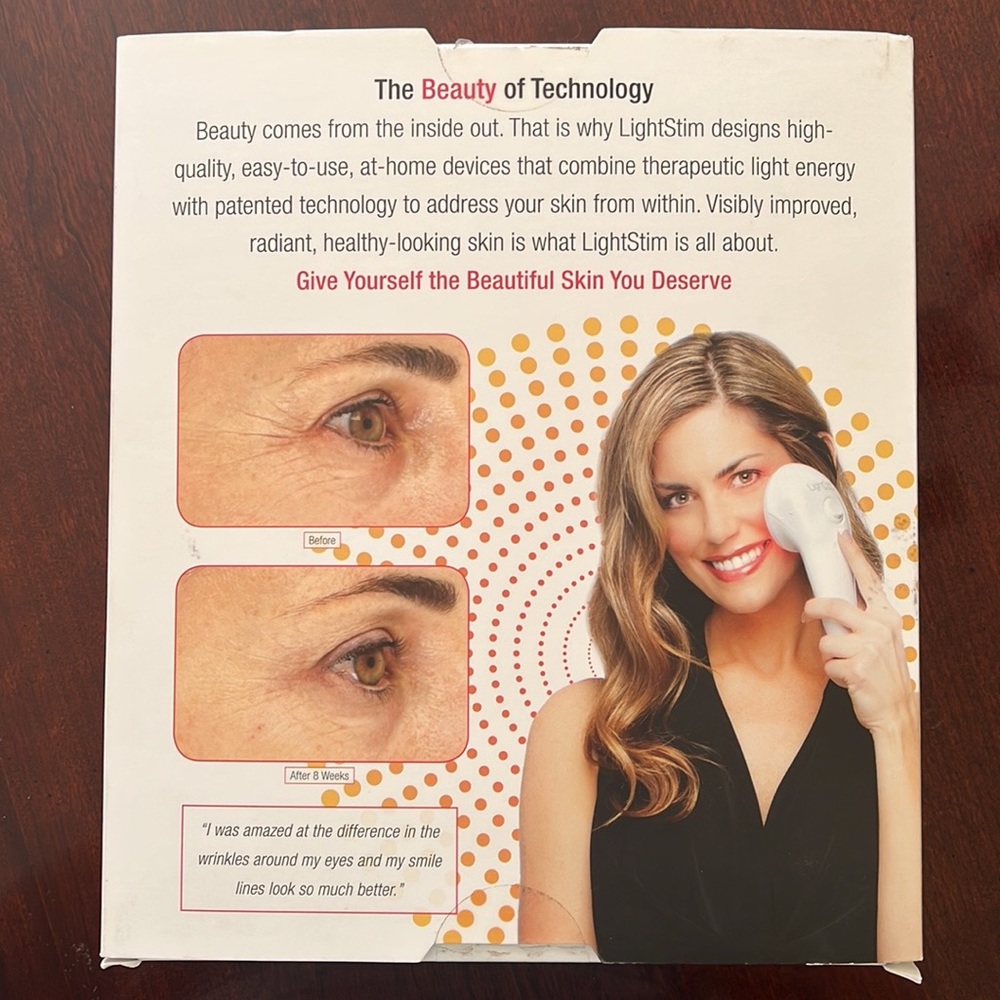 LightStim White Handheld Anti-Aging Facial Device for Women - White